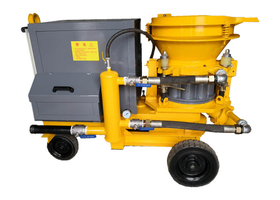 Machine de pulvérisation de petit de béton projeté béton projeté mobile jaune de machine