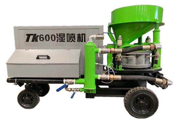 Pulvérisateur de alimentation de Gunite de machine concrète sèche humide du béton projeté 7.5kw