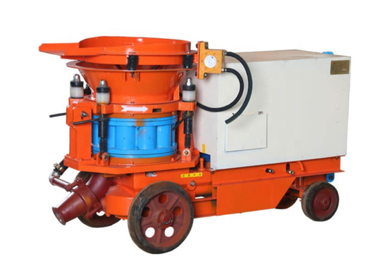 Petite machine orange de gunitage de pompe du béton projeté 5m3/H avec le compresseur