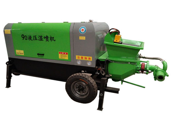 Machines portatives de Gunite de 22 kilowatts de machine humide pneumatique de béton projeté