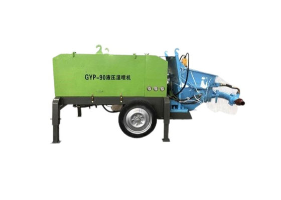 Équipement humide continu de la machine 22kw Shotcreting de béton projeté